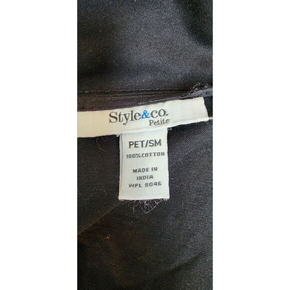 Style & Co. Women's Black Zipper Jacket Size PS - Picture 3 of 9